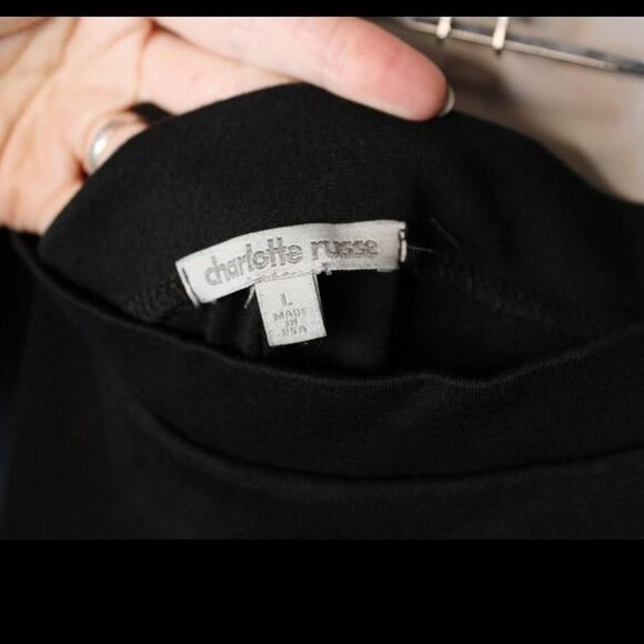 Charlotte Russe Black Skater Skirt - Picture 3 of 3